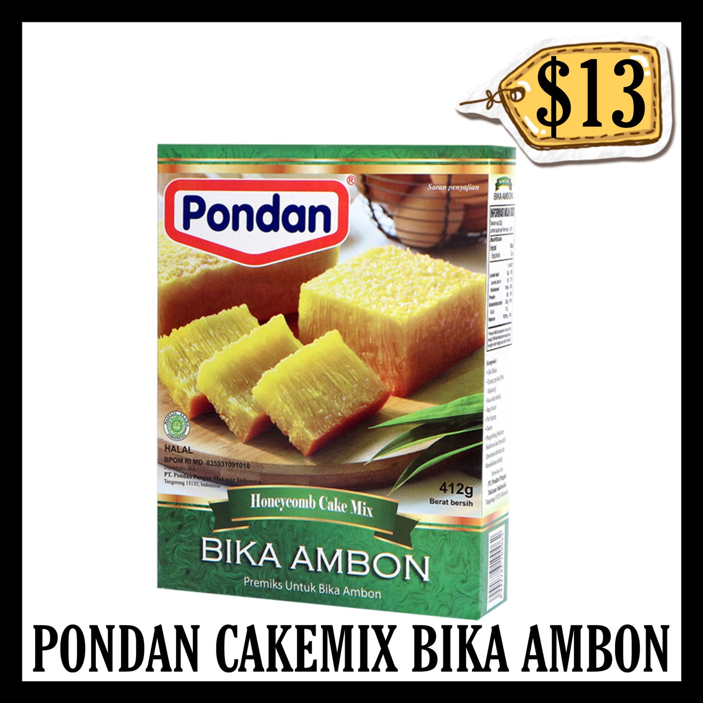Pondan Cakemix Bika Ambon (BB 15 MAY 2027)