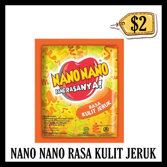 Permen Nano Nano Rasa Kulit Jeruk (BB END JAN 2027)