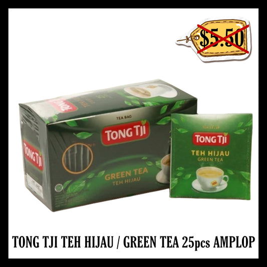 (SALE 30% OFF) Tong Tji Teh Hijau / Green Tea 25pcs Amplop (BB END MAY 2026)