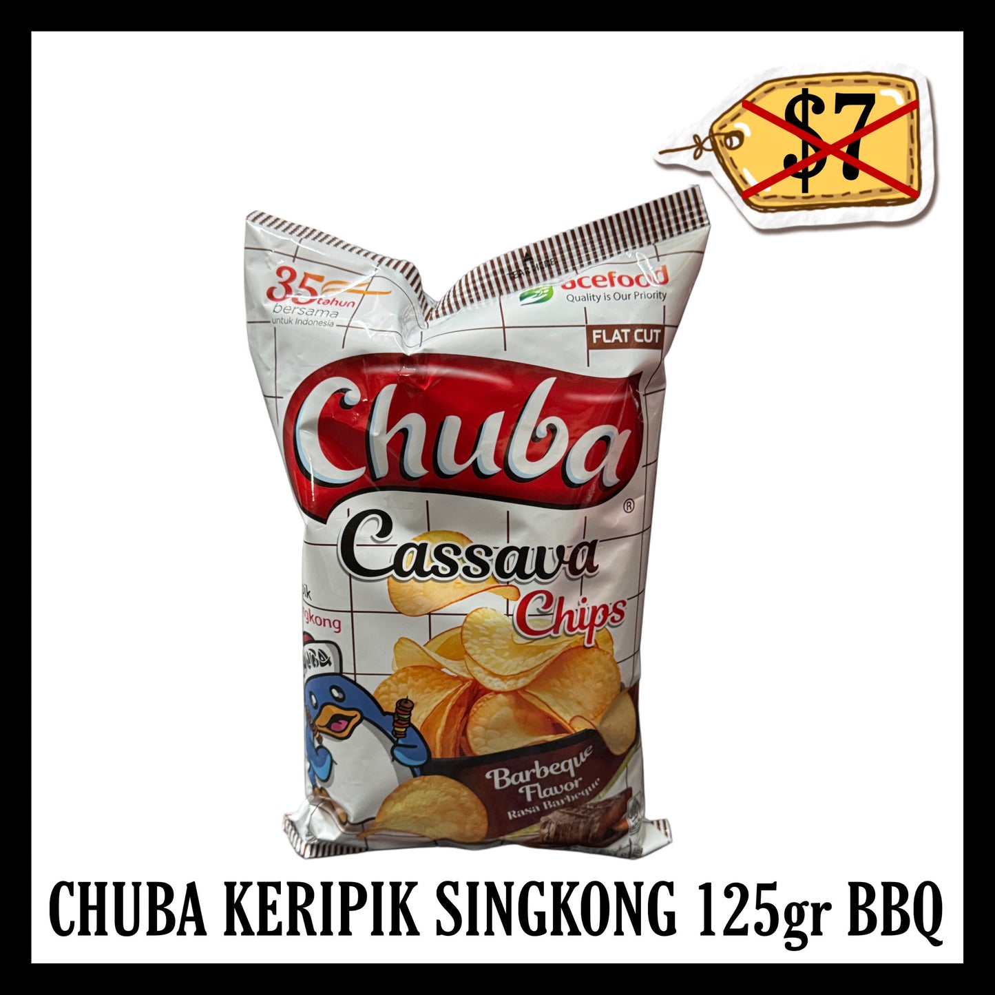 (SALE 20% OFF) Chuba Keripik Singkong 125gr Bbq (BBD 14 MAY 2026)