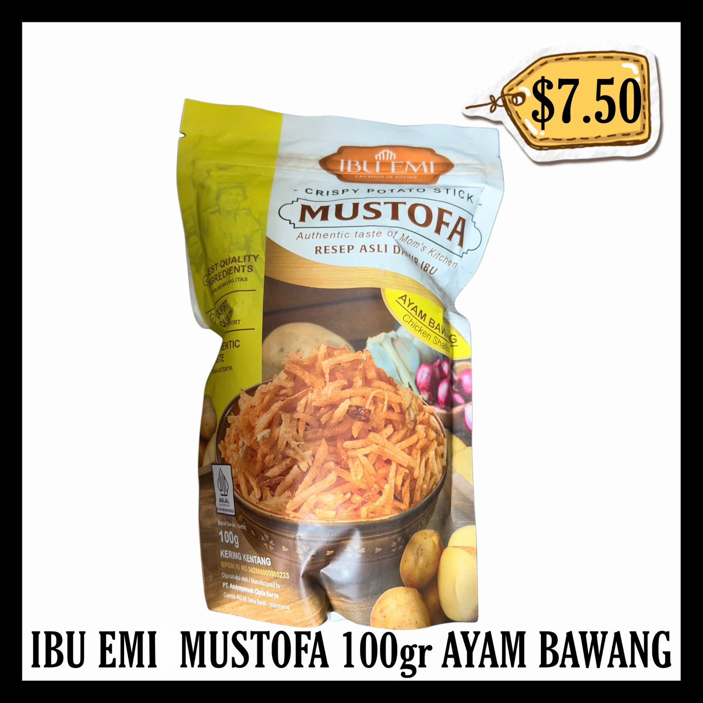 Ibu Emi Mustofa 100gr Ayam Bawang (BBD 06 OCT 2027)