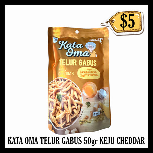 Kata Oma Telur Gabus 50gr Keju Cheddar (BBD END MAY 2027)