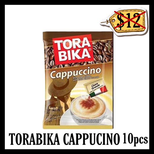 (SALE 20% OFF) Torabika Cappuccino Kopi Sachet 10pcs (BBD 27 OCT 2026)