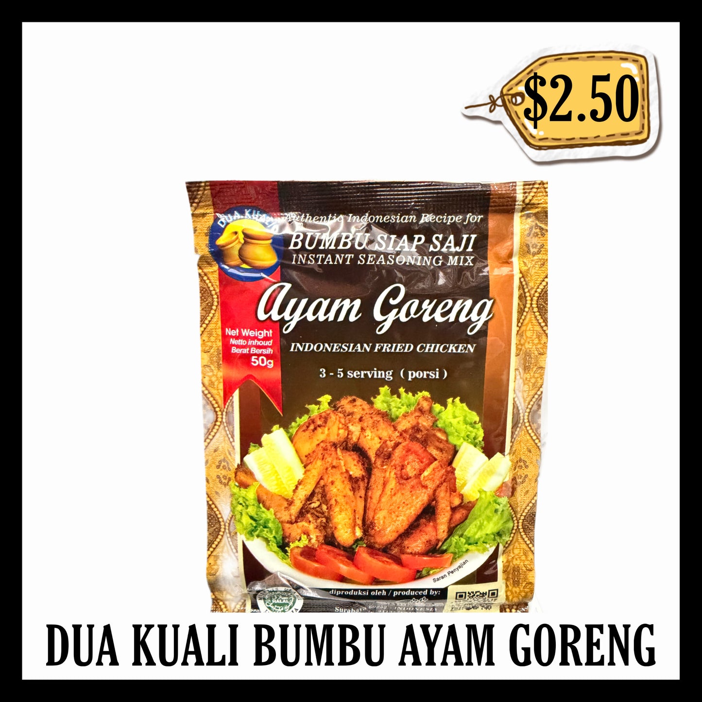 Dua Kuali Bumbu Ayam Goreng (BBD 01 OCT 2027)
