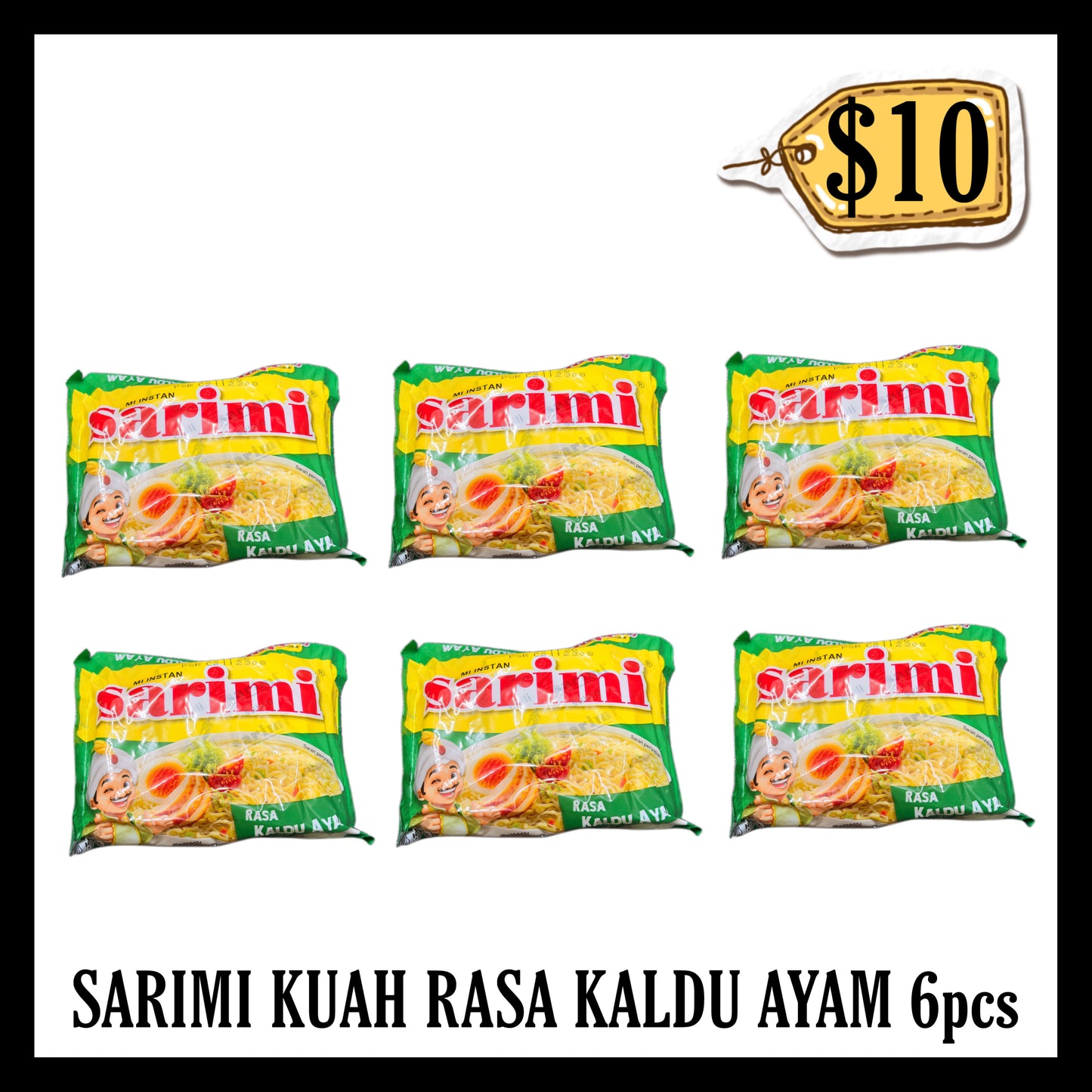 Sarimi Kuah Rasa Kaldu Ayam 6pcs ($10 BUNDLE DEALS)(BBD 30 NOV 2026)