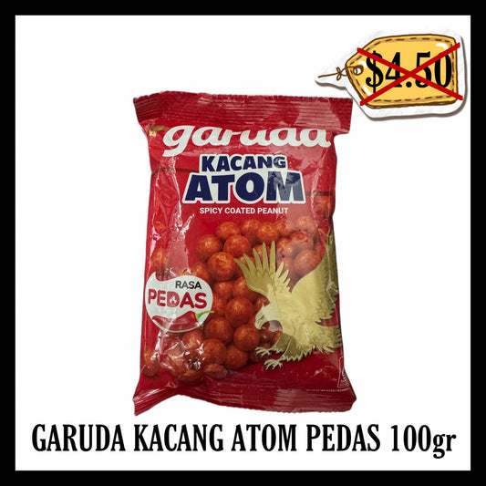 (SALE 25% OFF) Garuda Kacang Atom Pedas 100gr (BBD 03 MAY 2026)