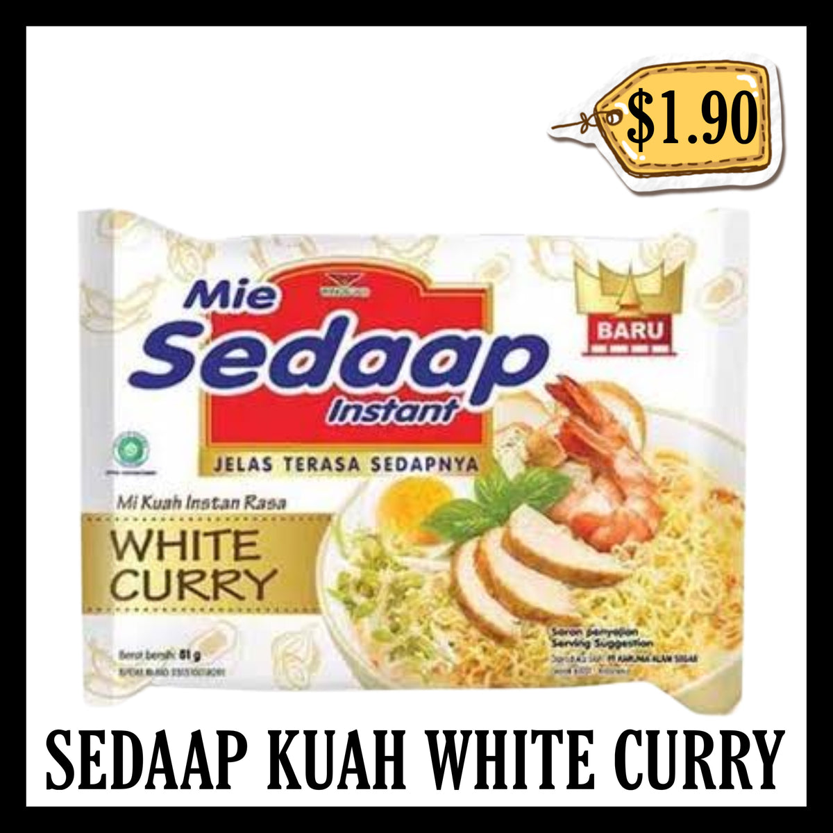 Sedaap Kuah Rasa White Curry (BBD 23 JAN 2027)