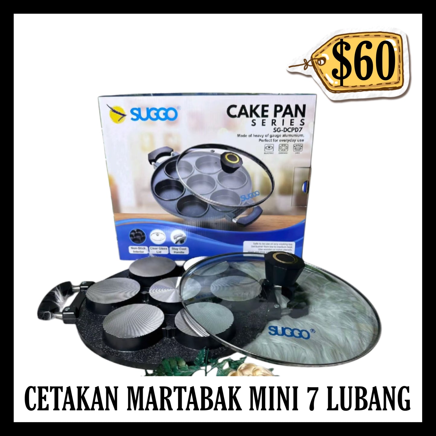 Suggo Cetakan Martabak Mini 7 Lubang