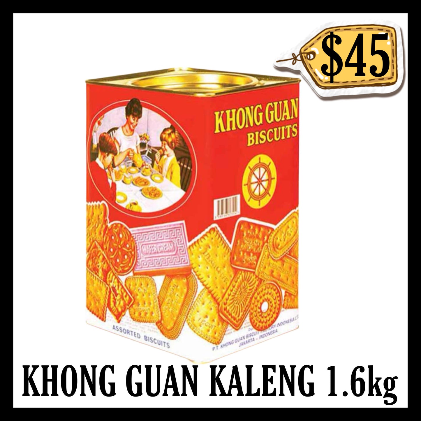 Khong Guan Assorted 1.6Kg Kaleng Kotak (BBD-