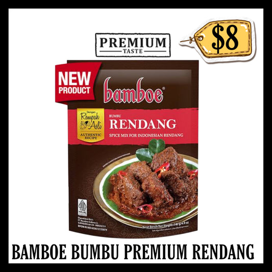Bamboe Bumbu Premium Rendang 140gr (BBD 13 FEB 2028)