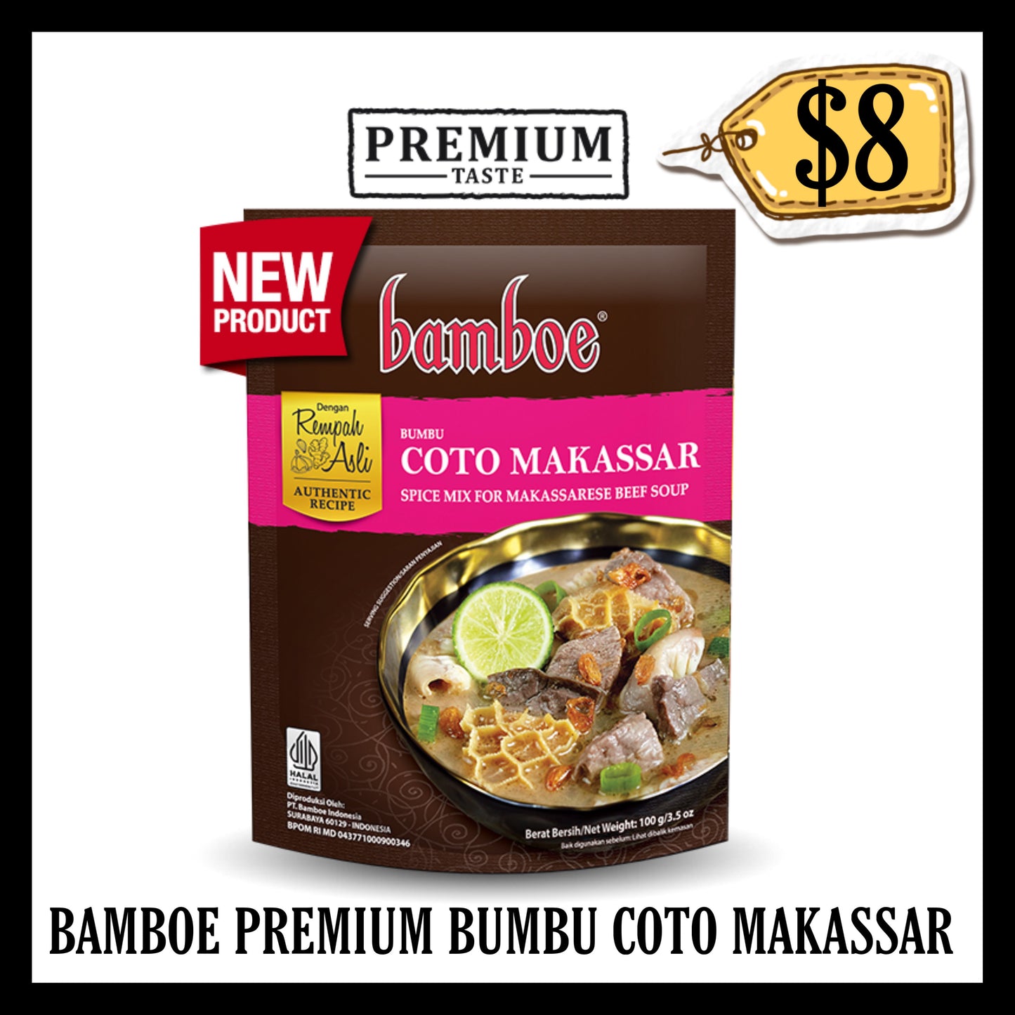 Bamboe Bumbu Premium Coto Makassar (BBD 23 OCT 2027)