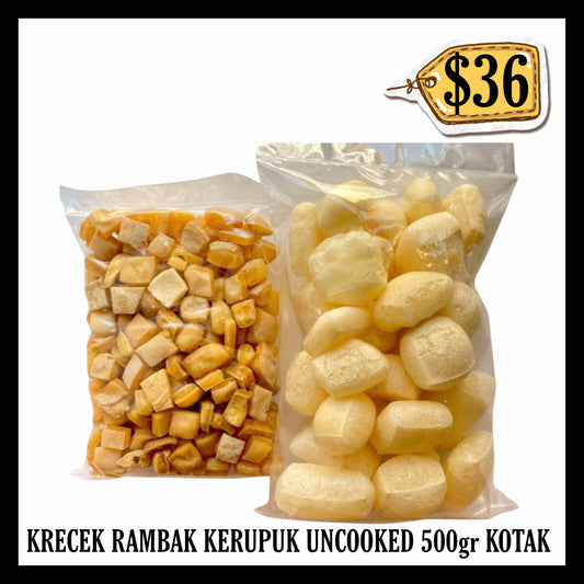 Krecek Rambak Kerupuk Uncooked 500gr Kotak