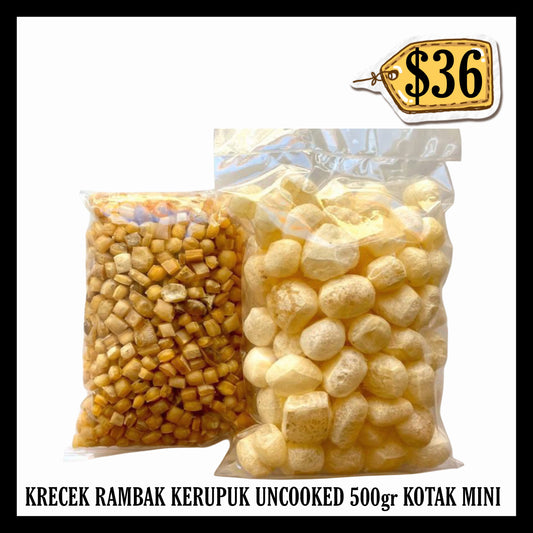 Krecek Rambak Kerupuk Uncooked 500gr Kotak Mini